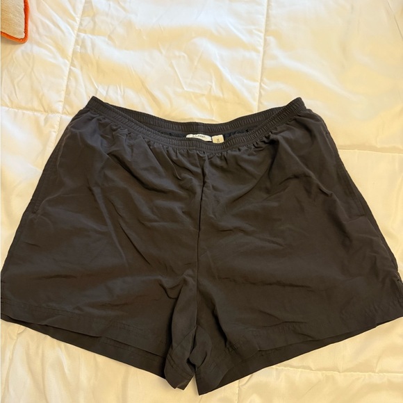 L.L Bean Men’s Vintage Elastic Waist Mesh Lined Hiking Swim Navy Size Medium - Picture 1 of 5